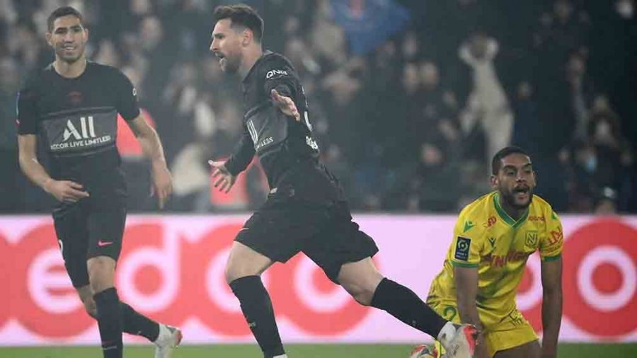 El PSG le ganó a Nantes por 3 a 1 con un gol de Messi