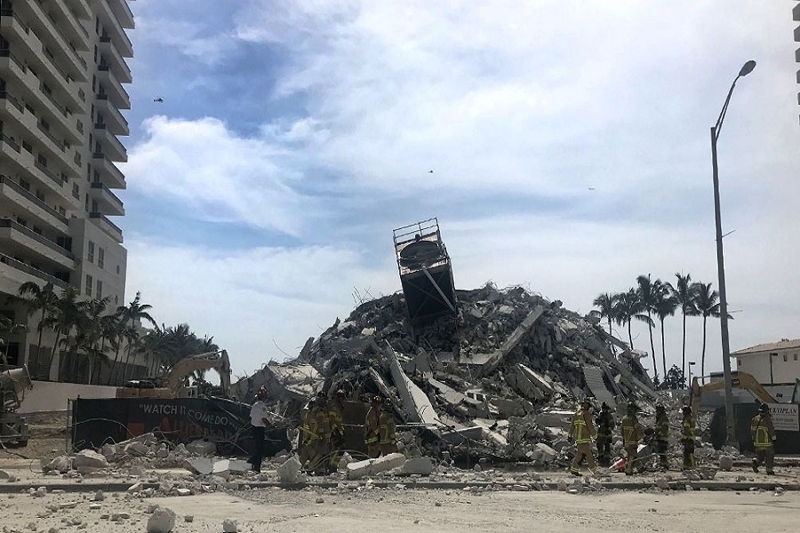 Cuatro argentinos desaparecidos tras el derrumbe del edificio en Miami