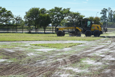 Avanza el circuito vial en el Parque Regional de Villa Gobernador Gálvez