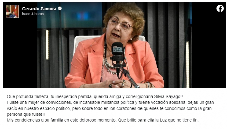 Falleció la diputada nacional por Santiago del Estero Silvia Sayago