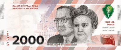 El Banco Central aprobó un nuevo billete de $2.000