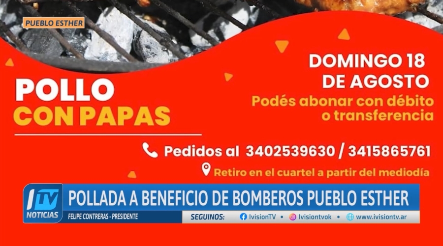 Pollada a beneficio de Bomberos