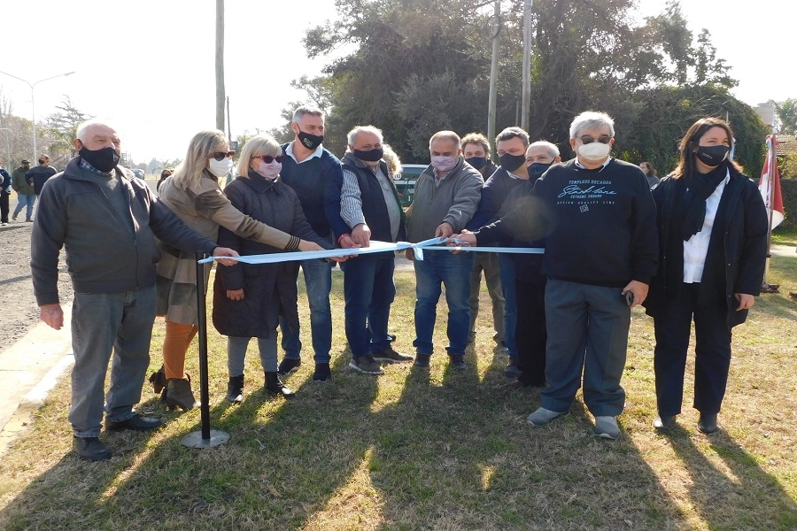 Inauguraron obra de gas en Alvear