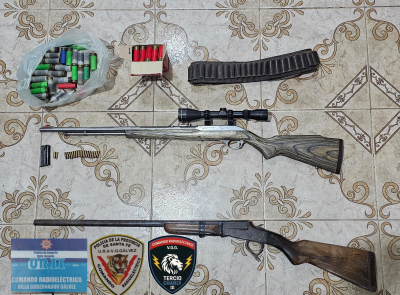Alvear: aprehendieron a un hombre por portación ilegal de armas de fuego