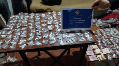 Operativo policial en Puerto General San Martín termina con el secuestro de 200 dosis de cocaína