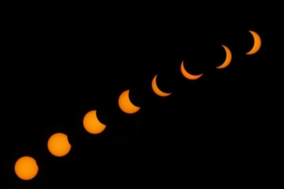 Espectaculares imágenes del eclipse solar