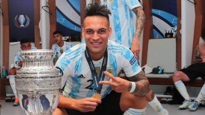 Lautaro Martínez en el más caro de la Selección Argentina