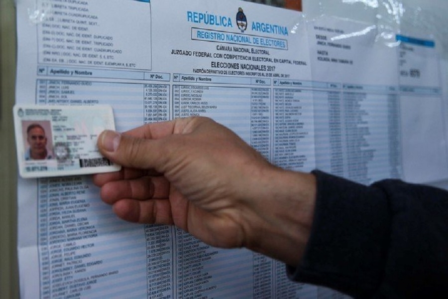 Desde éste viernes se podrá consultar el padrón electoral